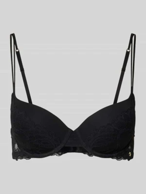 Biustonosz typu bralette z obszyciem z koronki model ‘DEMI_BLOSSOM’ Boss