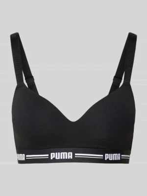 Biustonosz typu bralette z paskiem z logo Puma