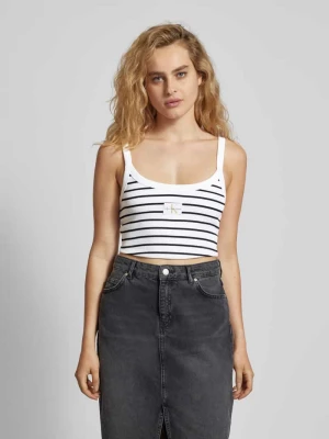 Biustonosz typu bralette z prążkowaniem Calvin Klein Jeans