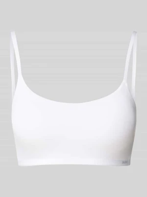Biustonosz typu bralette z regulowanymi ramiączkami i zapięciem na haftkę SKINY
