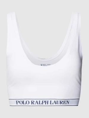 Biustonosz typu bralette z wyhaftowanym logo Polo Ralph Lauren