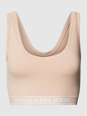 Biustonosz typu bralette z wyhaftowanym logo Polo Ralph Lauren