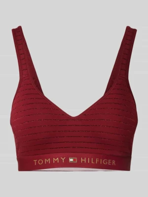 Biustonosz typu bralette z wyhaftowanym logo Tommy Hilfiger