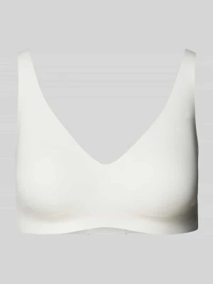 Biustonosz typu bralette z zapięciem na haftkę model ‘ZERO FEEL 2.0’ Sloggi Złamany biały