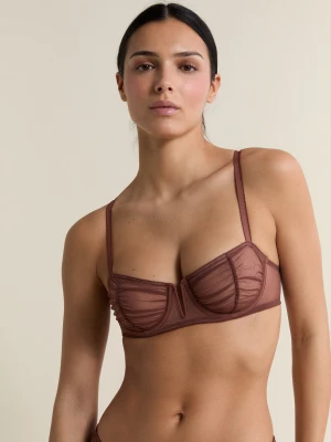 Biustonosz typu bustier z tiulu Etam