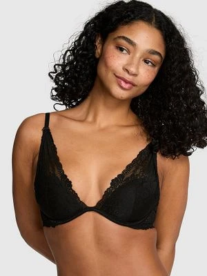 Biustonosz Wink lekko usztywniany Plunge Victoria's Secret Czarny