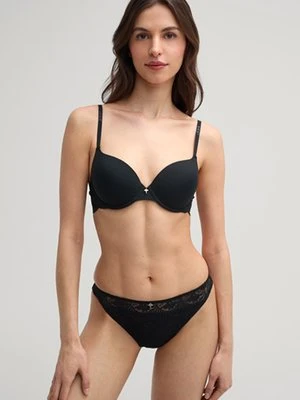 Biustonosz z bezszwowymi miseczkami Beautiful w czarnym kolorze Joop
