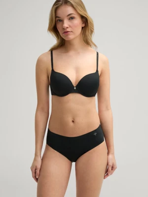 Biustonosz z bezszwowymi miseczkami Sensation w czarnym kolorze Joop