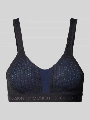 Biustonosz z detal z logo model 'Triaction Energy Lite' Triumph Czarny