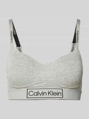 Biustonosz z detalami z logo i zapięciem na haftkę Calvin Klein Underwear