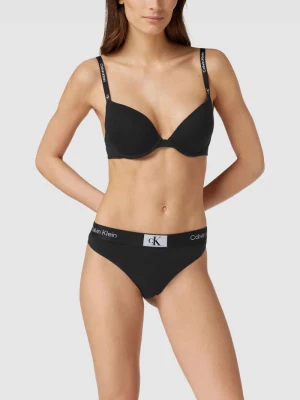 Biustonosz z detalami z logo model ‘PUSH UP PLUNGE’ Calvin Klein Underwear