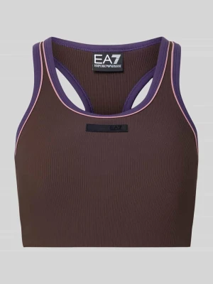 Biustonosz z detalem z logo EA7 Emporio Armani