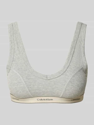 Biustonosz z elastycznym pasem z logo i szerokimi ramiączkami Calvin Klein Underwear