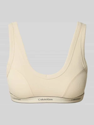 Biustonosz z elastycznym paskiem z logo i szerokimi ramiączkami Calvin Klein Underwear