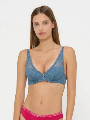 Biustonosz z fiszbiną Emporio Armani szary