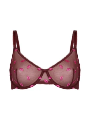 Biustonosz z fiszbiną Hunkemöller bordowy