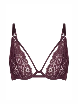 Biustonosz z fiszbiną Hunkemöller bordowy