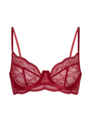 Biustonosz z fiszbiną Hunkemöller czerwony