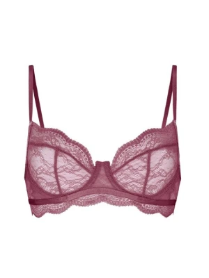 Biustonosz z fiszbiną Hunkemöller jagodowy