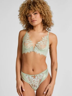 Biustonosz z fiszbiną Hunkemöller jasnozielony