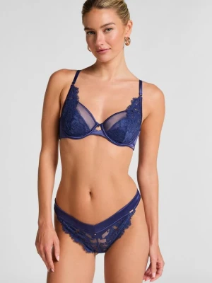 Biustonosz z fiszbiną Hunkemöller niebieski
