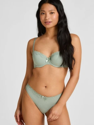 Biustonosz z fiszbiną Hunkemöller zielony