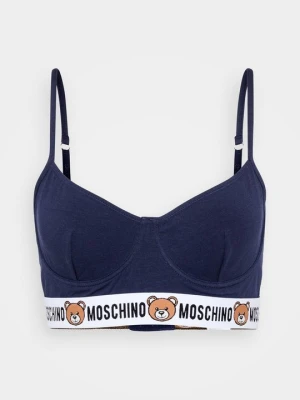 Biustonosz z fiszbiną MOSCHINO niebieski