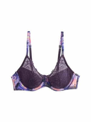 Biustonosz z fiszbiną Ted Baker fioletowy
