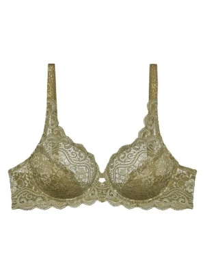Biustonosz z fiszbiną Triumph ciemnozielony