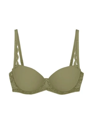 Biustonosz z fiszbiną Triumph khaki