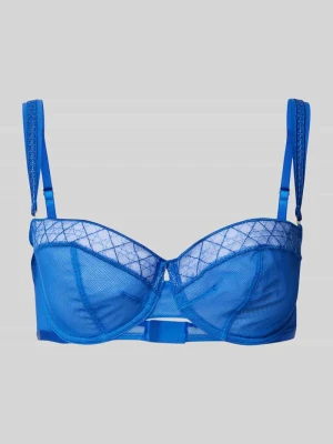 Biustonosz z fiszbinami i fakturowanym wzorem Triumph