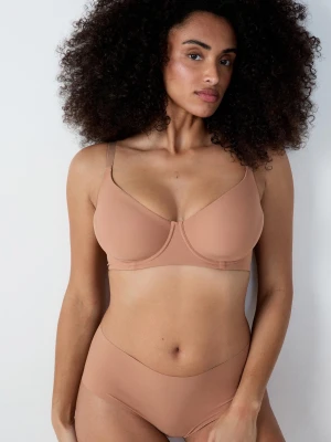 Biustonosz z fiszbinami minimizer efekt -1 rozmiar Etam Blush