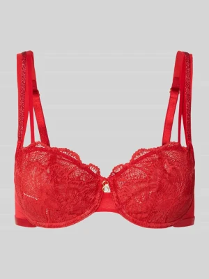 Biustonosz z fiszbinami w kroju balkonetki ze specjalnie dopasowaną konstrukcją miseczki Triumph