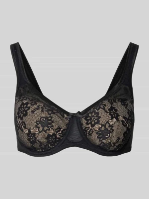Biustonosz z fiszbinami z koronki i mikrowłókna model ‘Nuance’ Lascana