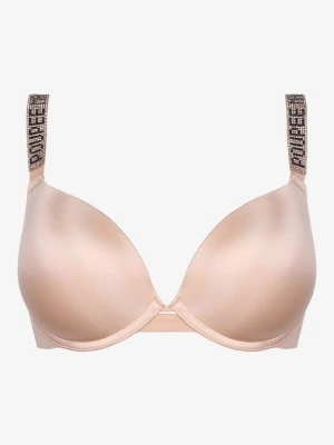 Biustonosz z gładkimi miseczkami i błyszczącymi ramiączkami Mon Bijou Secret Poupee Marilyn