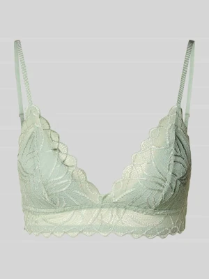 Biustonosz z koronki z dekoltem w serek model 'Skin Acai' NEO NOIR