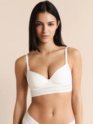 Biustonosz z lekkim wypełnieniem, klipsy do karmienia Etam