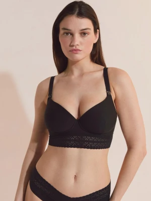 Biustonosz z lekkim wypełnieniem, klipsy do karmienia Etam