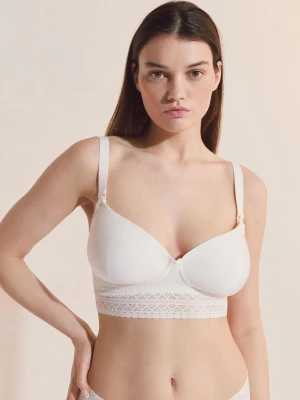 Biustonosz z lekkim wypełnieniem, klipsy do karmienia Etam