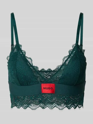 Biustonosz z obszyciem koronką model ‘TRIANGLE RL LACE’ HUGO