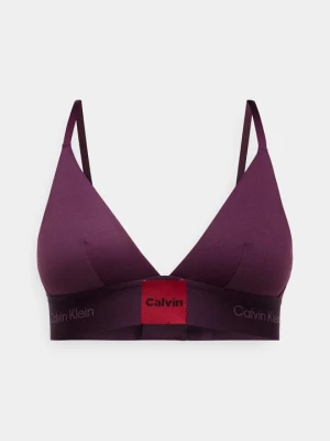 Biustonosz z trójkątną miseczką Calvin Klein bordowy