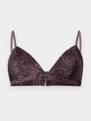 Biustonosz z trójkątną miseczką Calvin Klein brązowy