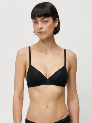 Biustonosz z trójkątną miseczką Calvin Klein czarny