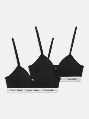 Biustonosz z trójkątną miseczką Calvin Klein czarny