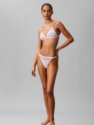 Biustonosz z trójkątną miseczką Calvin Klein liliowy