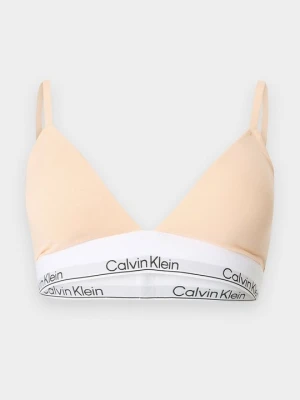 Biustonosz z trójkątną miseczką Calvin Klein morelowy