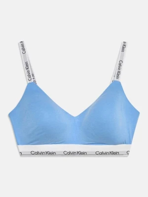 Biustonosz z trójkątną miseczką Calvin Klein niebieski