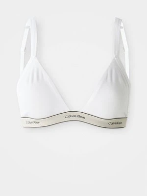 Biustonosz z trójkątną miseczką Calvin Klein biały