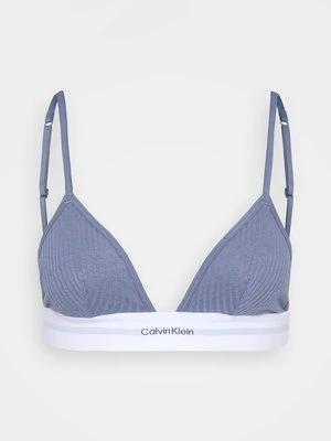 Biustonosz z trójkątną miseczką Calvin Klein niebieski