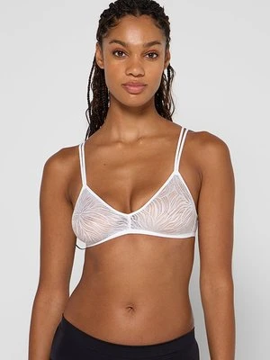 Biustonosz z trójkątną miseczką Calvin Klein biały